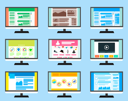 diferentes imagenes de diseños web